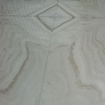 Marmor-Bianco Lasa-Boden-Großformatige Platten-Gespiegelt-Verlegung Fugenlos
