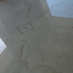 Marmor-Bianco Lasa-Boden-Großformatige Platten-Gespiegelt-Verlegung Fugenlos