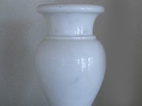 Vase aus Bianco Carrara Marmor-in Italien hergestellt